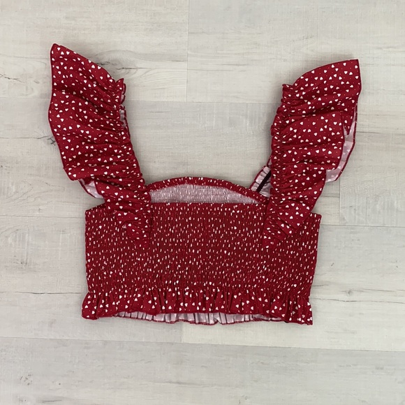 Free* Red Heart Crop Top - Picture 3 of 3